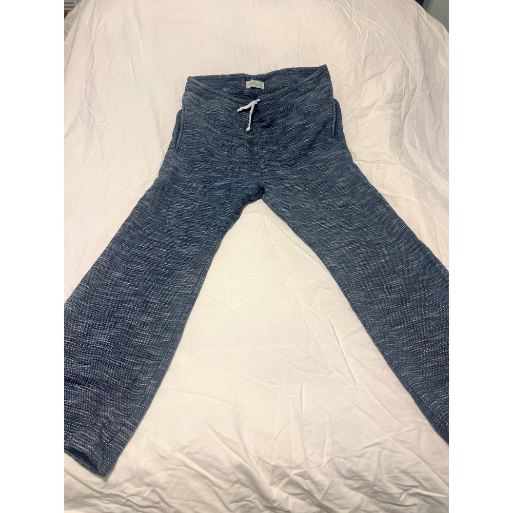 Imogene and Willie Blue Slub Knit Drawstring Lounge Pants Medium Mens Womens
